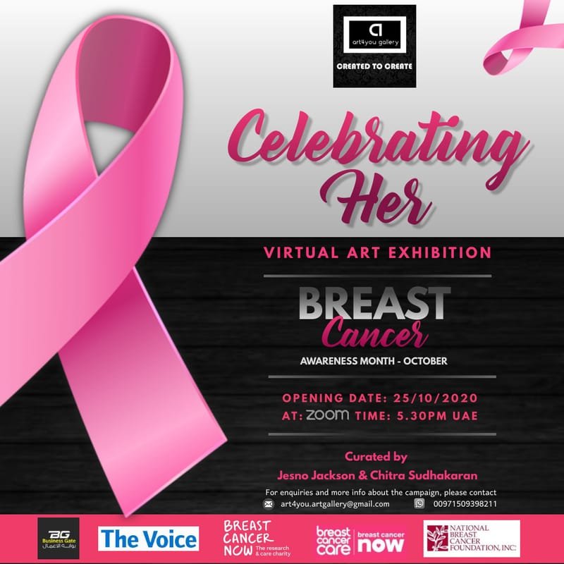 Celebrating Her - Virtual Art Exhibition Breast Cancer Awareness