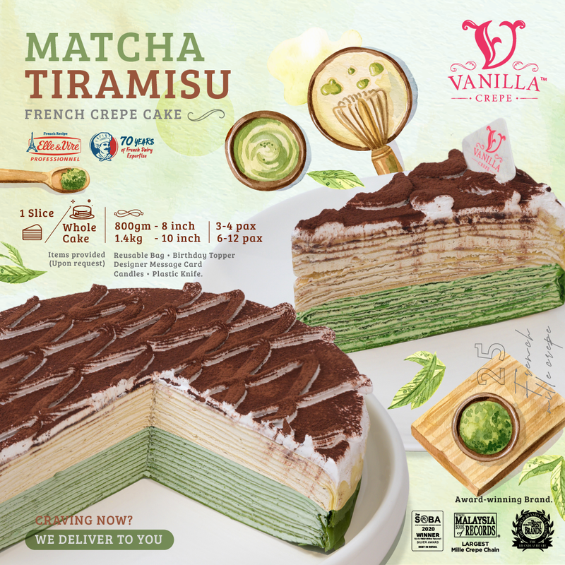 Award Winning Mille Crepe Cake in Malaysia