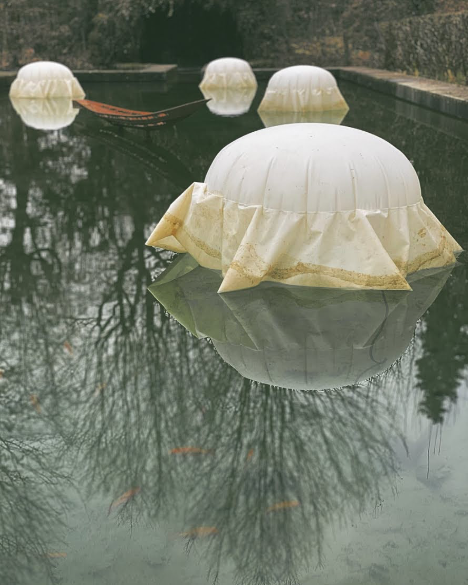 Campagne photographique autour de l'installation "Lumières au jardin" au musée Hébert du 22 janvier au 13 mars 2022 - Une proposition artistique de la compagnie "Porté par le vent"