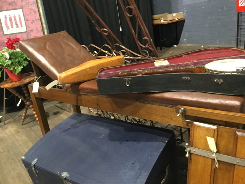 Vintage Tasmanian Oak Doctor's Examination Table TASMANIAN ANTIQUES