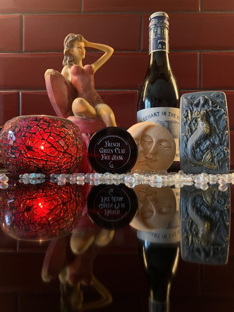 Red Wine and Relax Shower Kit Christine's Apothecary