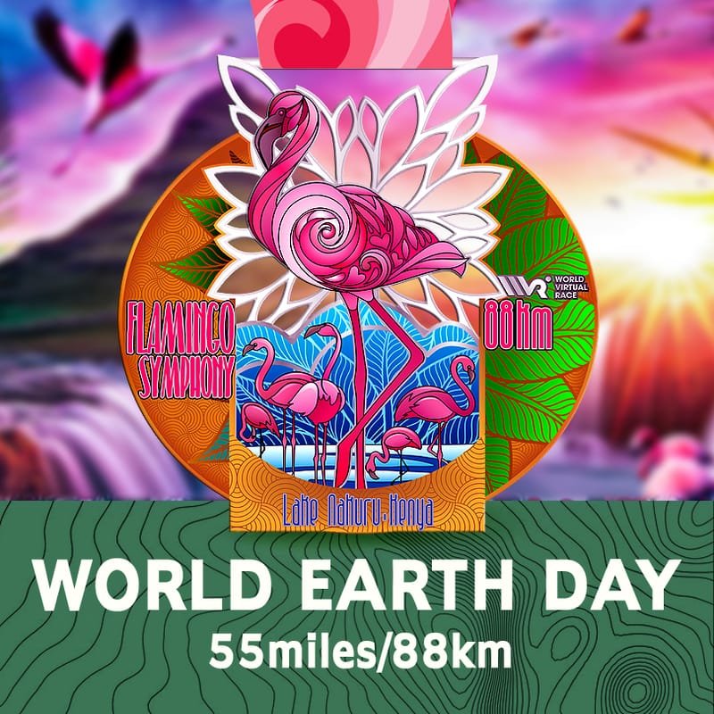 55 miles / 88km / World Earth Day Challenge