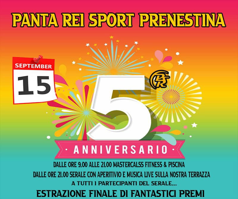 5° Compleanno Panta Rei Sport