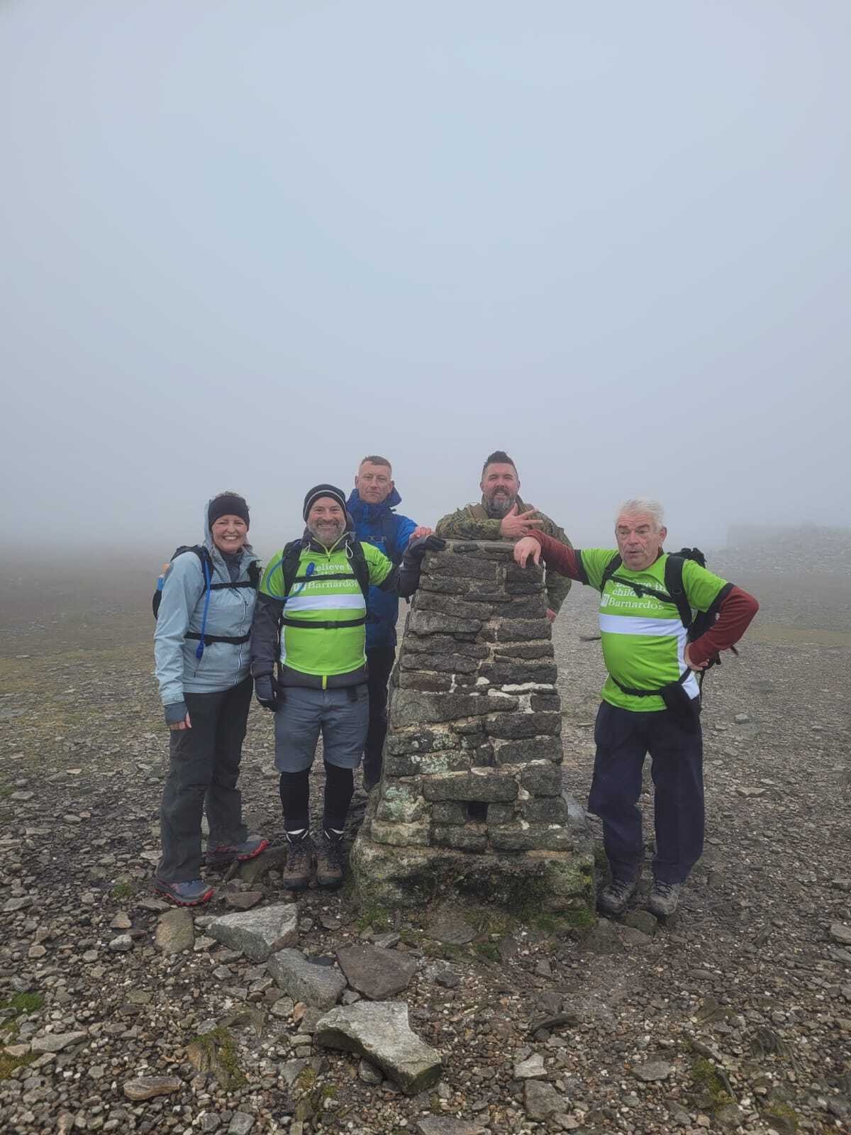 Trig Point 3 ~ Ingleborough ~ Tail end Charlies