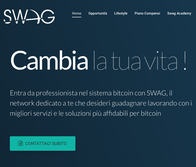 Swag Presentazione Opportunità