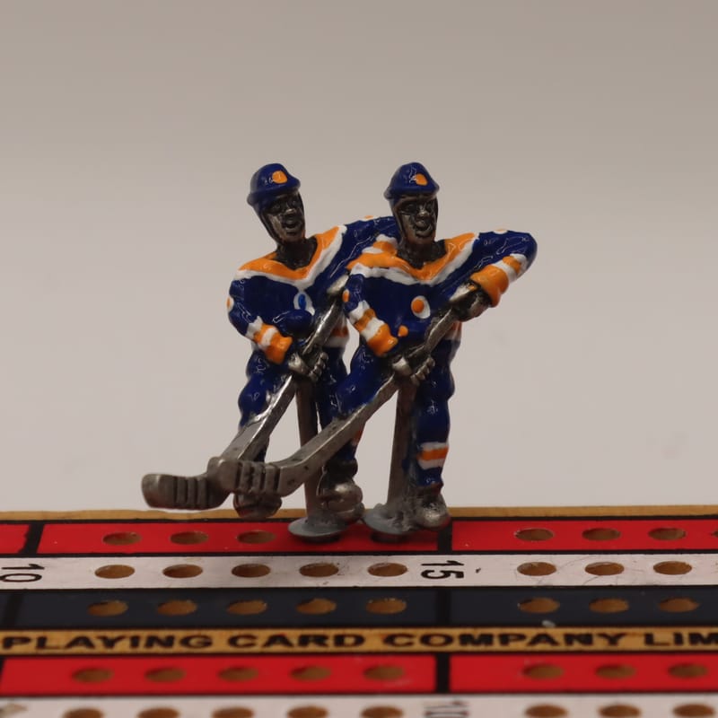 Painted Hockey Player Cribbage Pegs Edmonton Home KRAZY KUSTOM