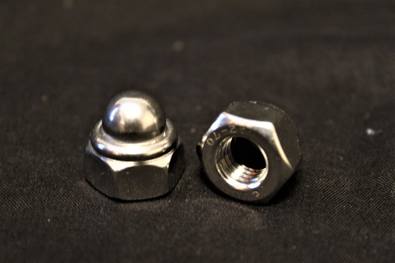 M8 Cap Nuts with Nylon Insert Pack of 6