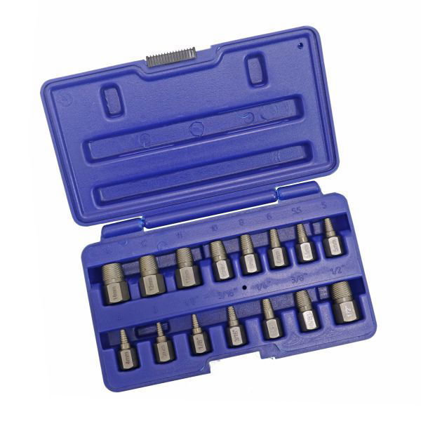 US PRO 15pc Heavy Duty Screw, Stud and Bolt Extractor Set