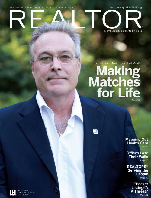 Joel on the cover of Realtor Magazine