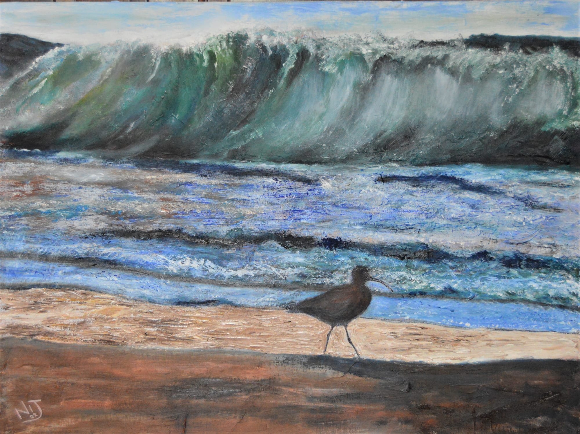 Beach: Curlew Wading