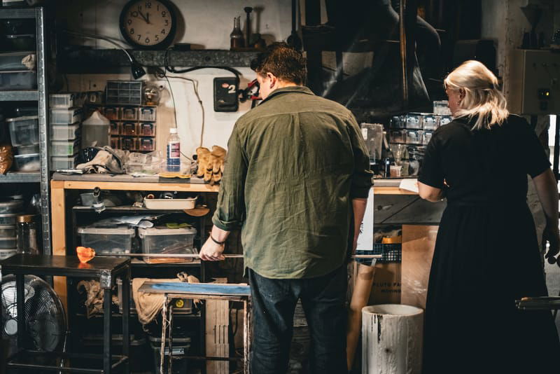 Glassblowing Couple's Taster Session