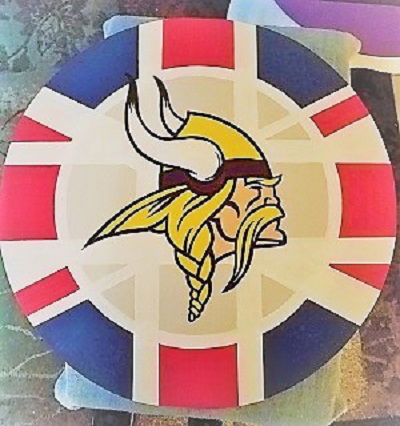 #20 - Custom shield for UK Vikings fan club in United Kingdom #1