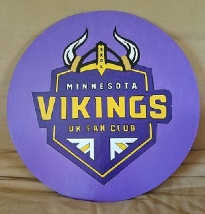 #21 - Custom shield for UK Vikings fan club, in United Kingdom #2