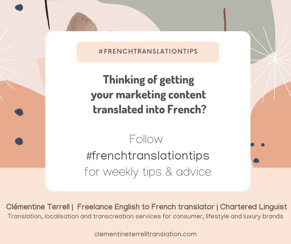 #FRENCHTRANSLATIONTIPS