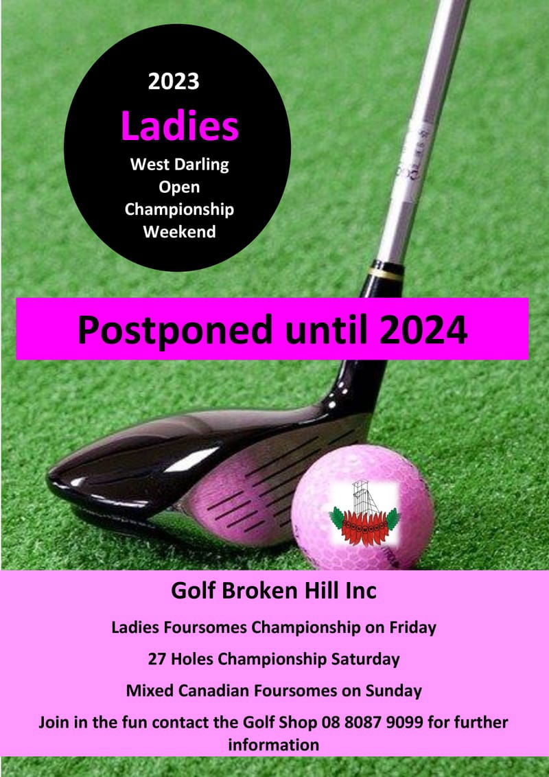 Ladies West Darling Open Championship 2024 TBC