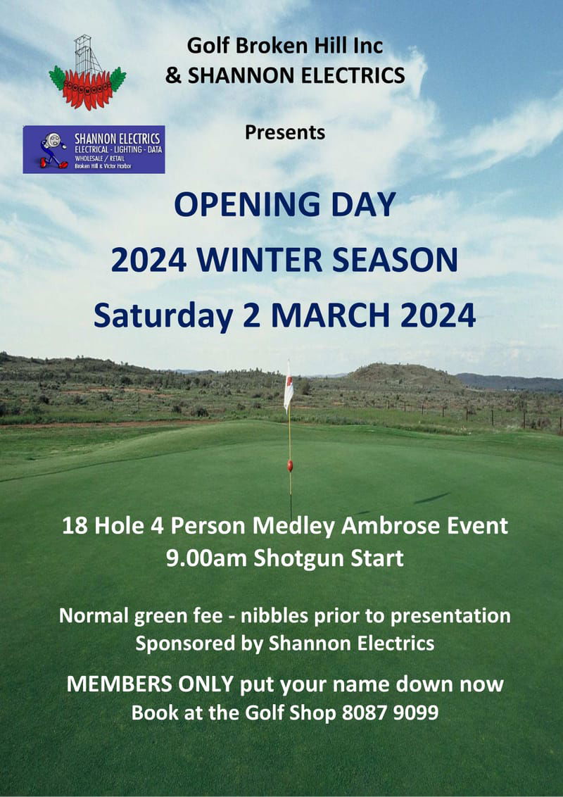 Opening Day Winter Golf Season 2024