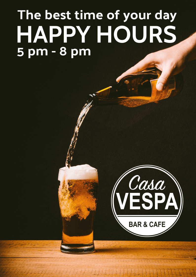 Happy Hours at Casa VESPA Bar&Cafe