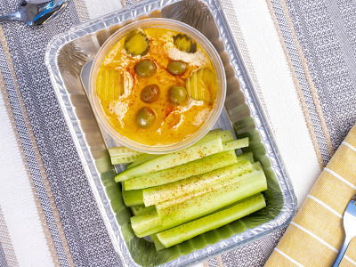 Houmous cucumber