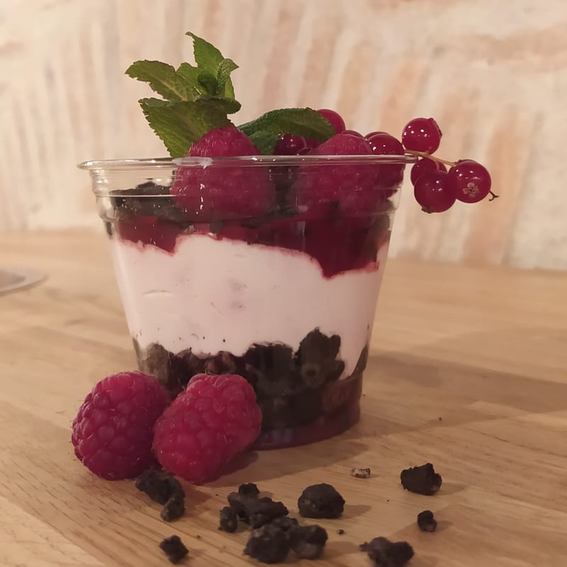 Petit pot choco framboise