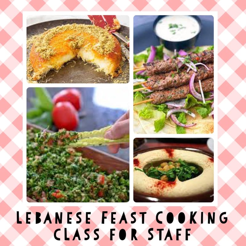 Redlands Colllege Staff - Lebanese Feast Cooking Class