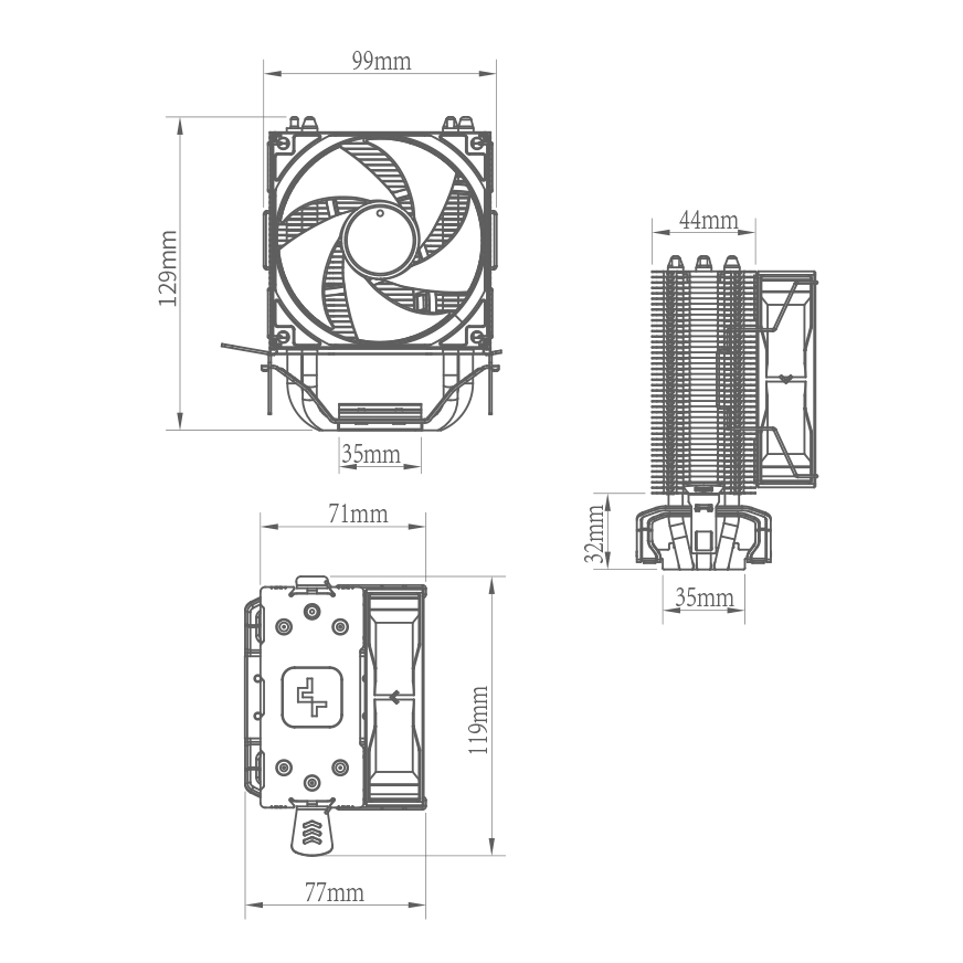 COOLER GAMMAXX DEEPCOOL AG300