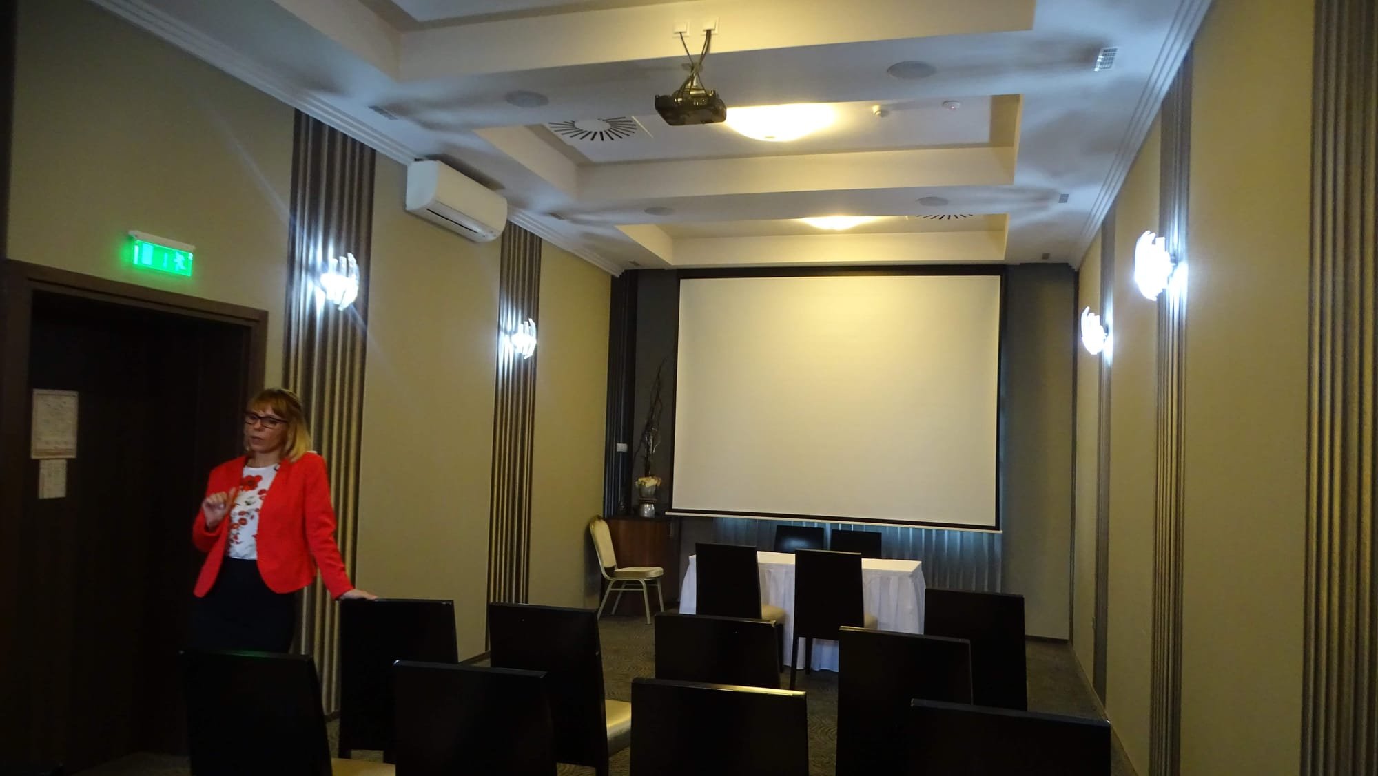 Sala de conferințe a hotelului Glorius din Mako