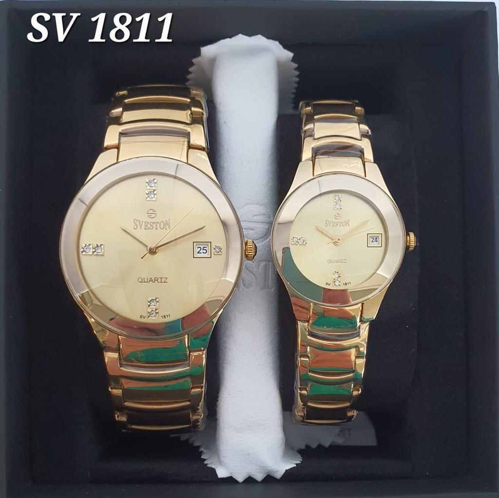 A pair of SVESTON-1811 ceramic watches