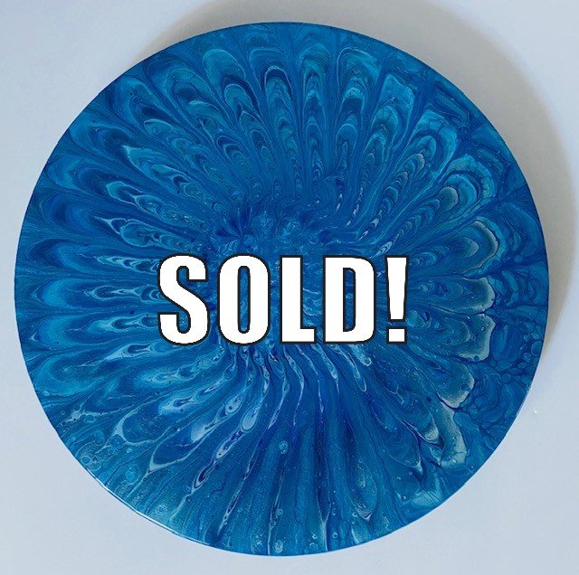 Crystal Blue Persuasion' Lazy Susan SOLD
