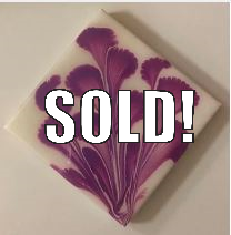 'Purple Flower' Coaster_SOLD