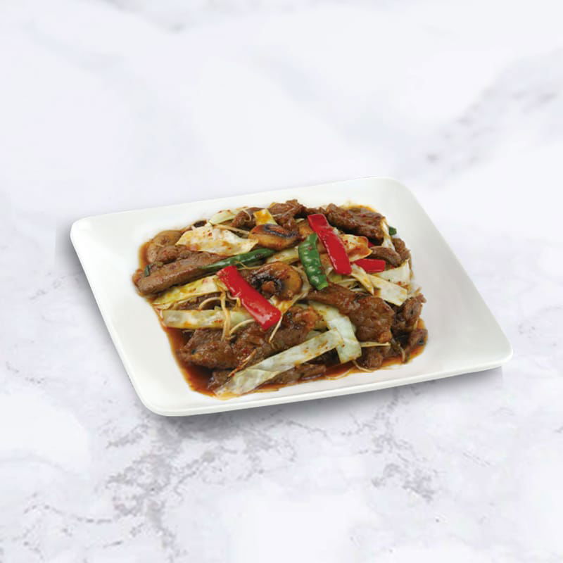 78. Stir-fried Mongolian Spicy Rib-Eye Strips