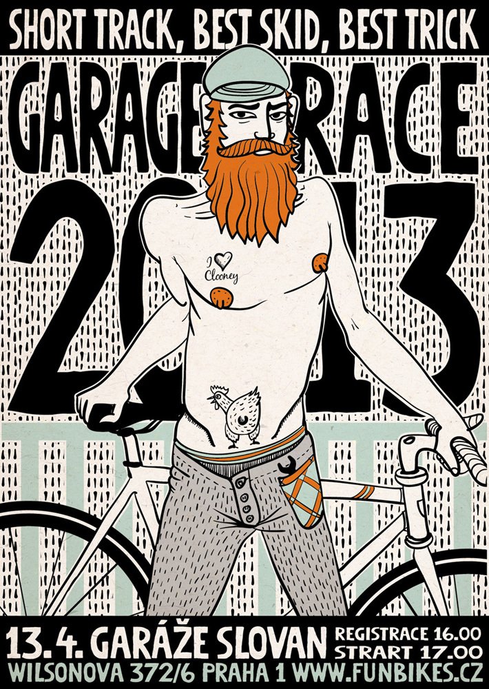 Garage Race Poster