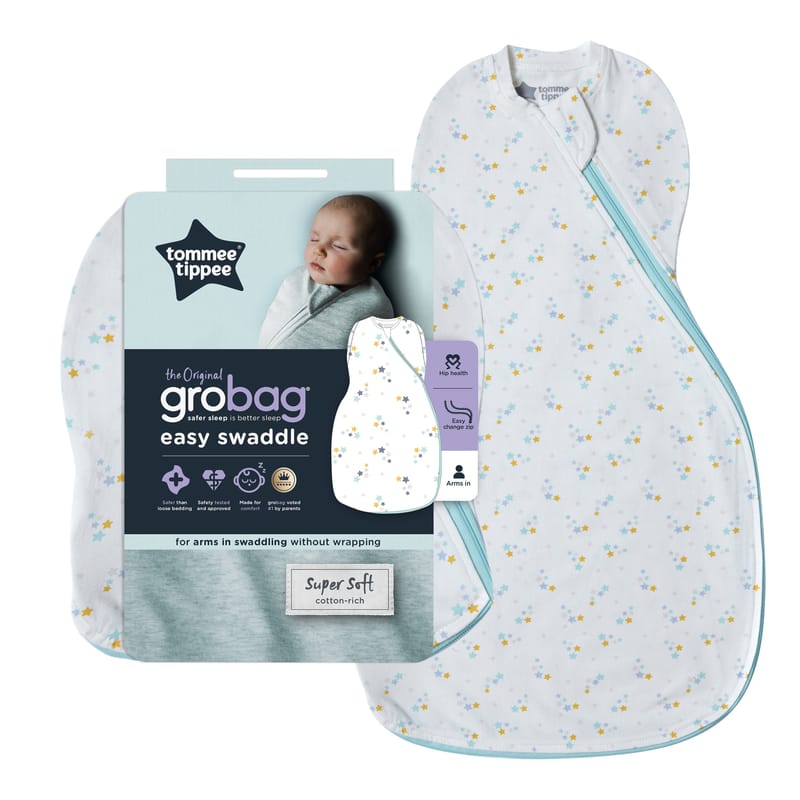 GROBAG EASY SWADDLE 03M EARTH GREEN Tiny Beginnings Baby and Kids Wear