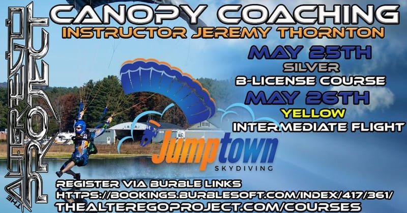 Alter Ego Canopy Coaching (Yellow Course) with Jeremy Thornton