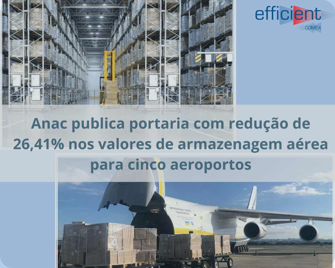 Anac publica portaria com redução de 26,41% nos valores de armazenagem aérea para cinco aeroportos