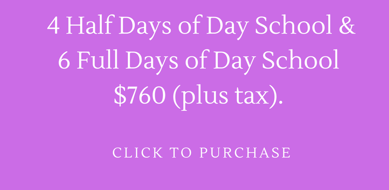 4 Half Days of Day School & 6 Full Days of Day School