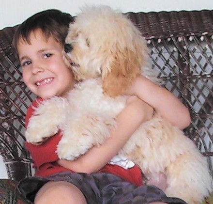 A cockapoo and his boy!