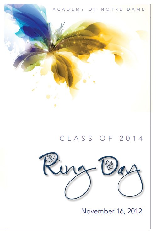 NDA (High School) "Ring Day" - Program, 2014
