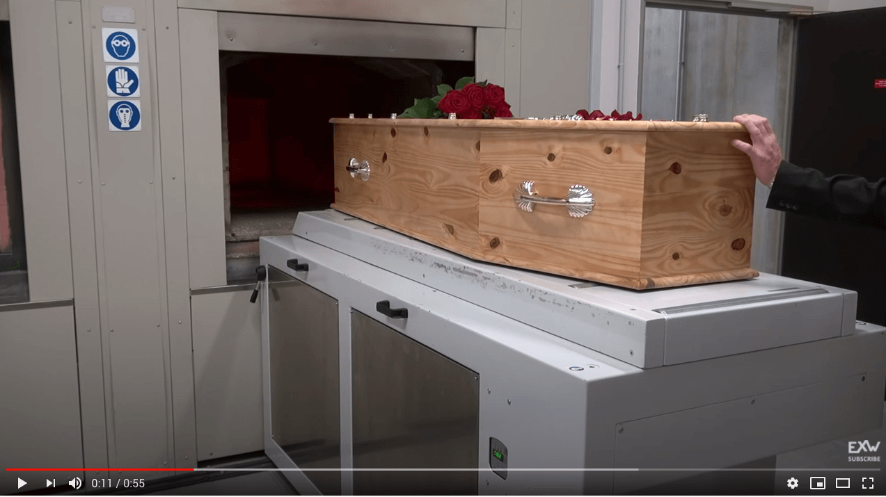 EXW AUTOLOADER 004A - Des Hunaudières Crematorium (France): cremation of the human body.