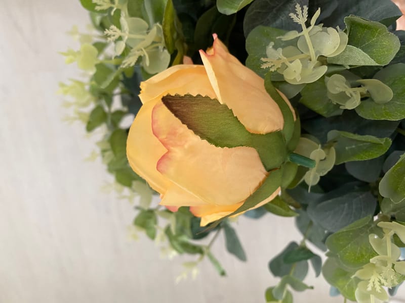 Rose T2 Dark Green ARTIFICIAL FLOWERS KEIGHLEY UK