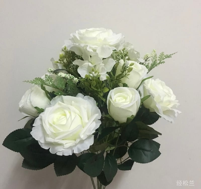 Rose Bunch Pink ARTIFICIAL FLOWERS KEIGHLEY UK