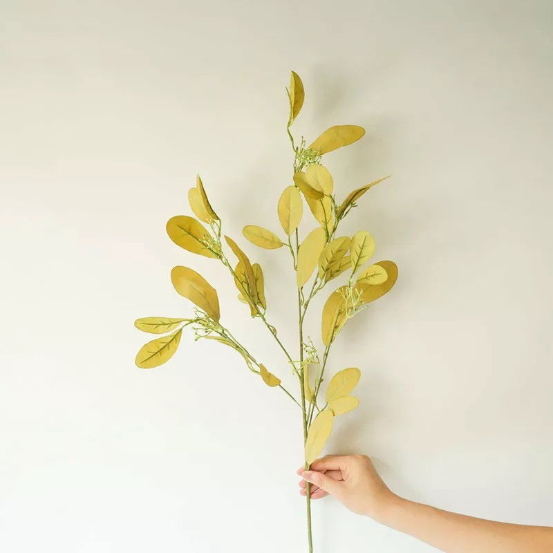 Tall Stachy Leaves Branch LIGHT GREEN Artificial Flowers Keighley UK