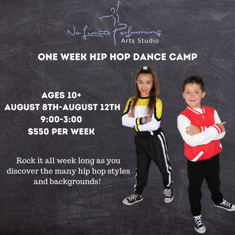 Hip Hop Dance Camp~ August 8th-August 12th