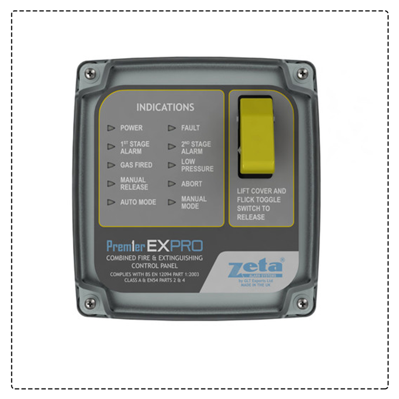Zeta Gas Abort Blue Manual Call Point (ZTCP3/B) 05 FIRE & SECURITY LTD