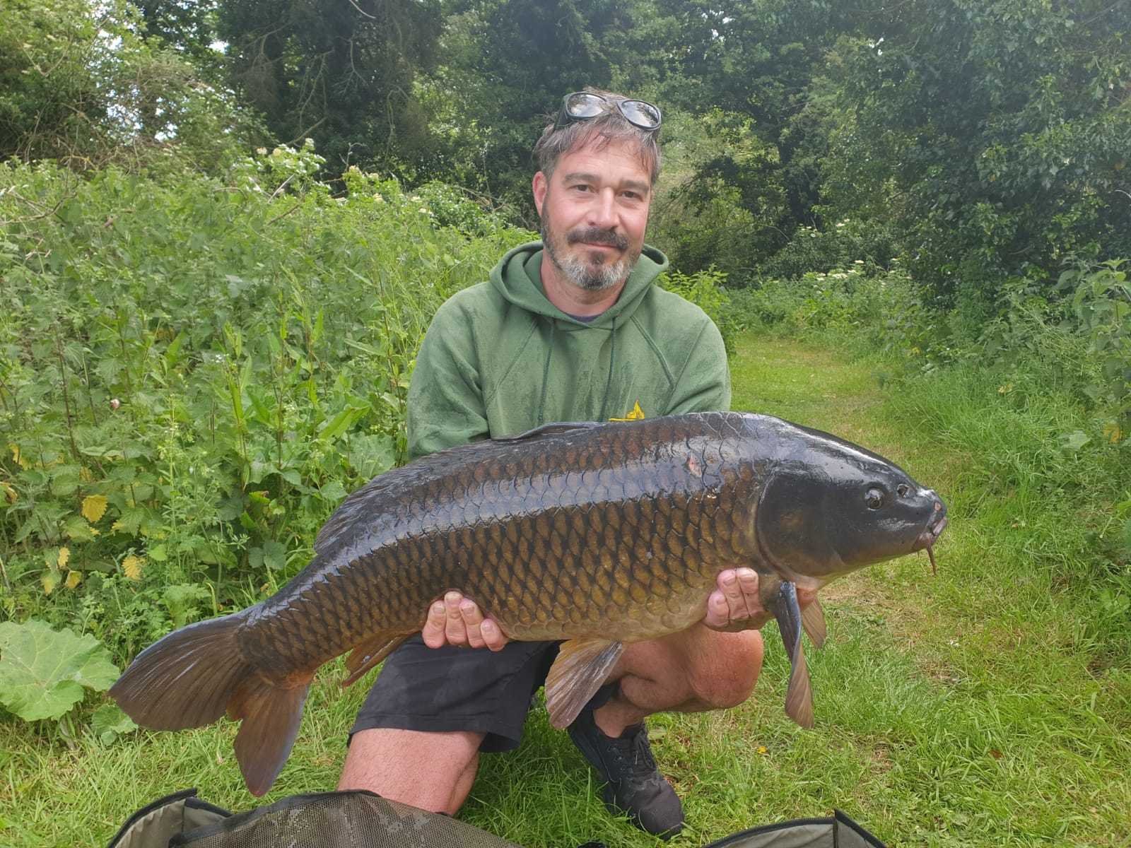 Steve with a lovely Carp from Langham