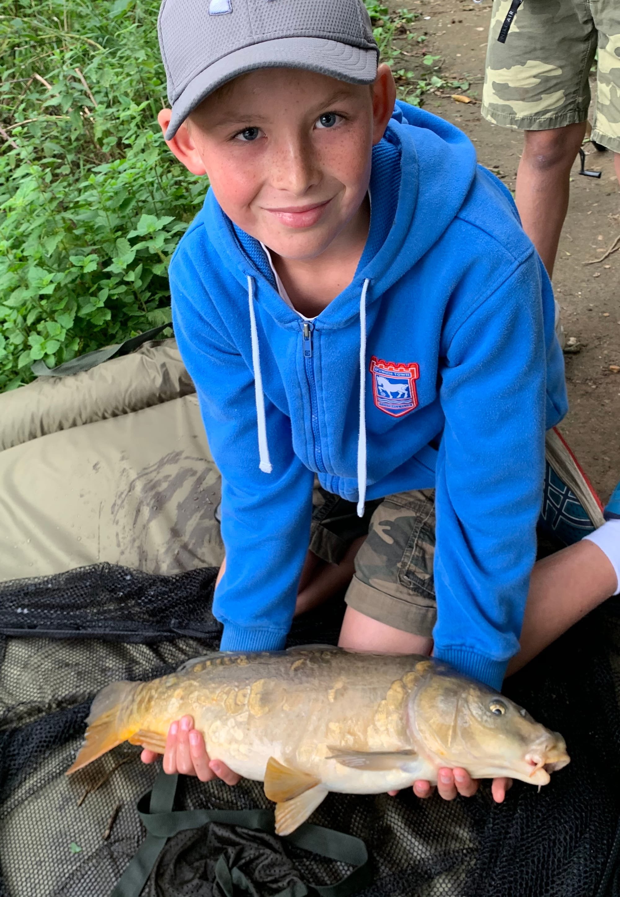 Ollie's first Mirror Carp at Pond House