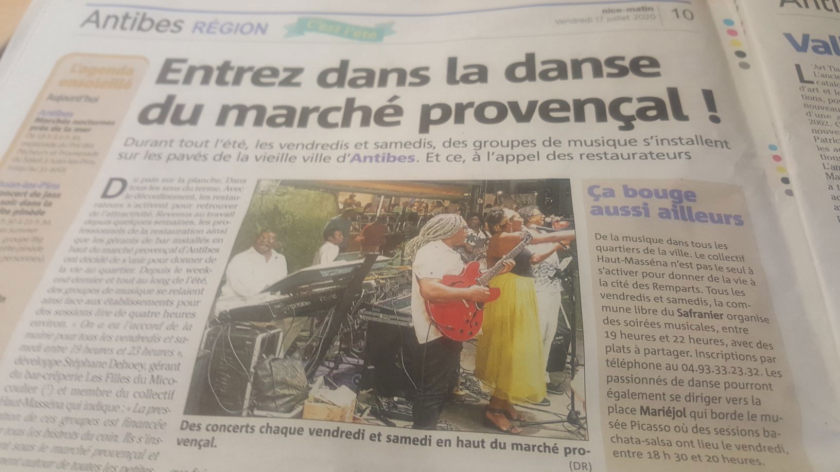 ENTREZ DANS LA DANSE DU MARCHÉ PROVENÇAL D'ANTIBES