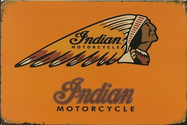 INDIAN MOTORCYCLE LOGO - RETRO GIFTS RETAIL