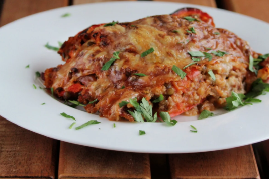 Basmati Rice and Turkey Stuffed Peppers