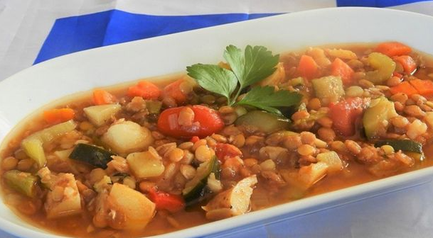 Vegetarian Greek Lentil Soup