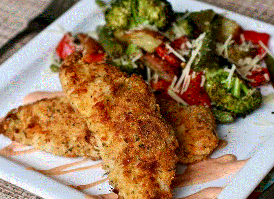 Sheet Pan Parmesan Chicken and Veggies